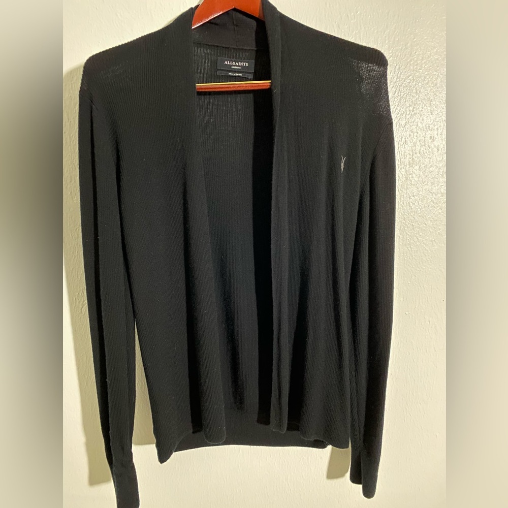 All saints black cardigan